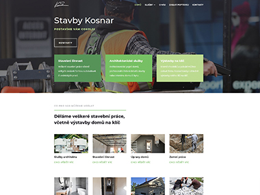 Web pro stavební firmu